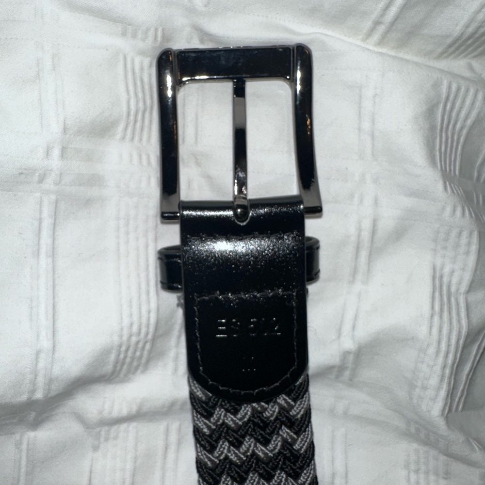 Stylish Black and Gray Men's Belt - Picture 10 of 12